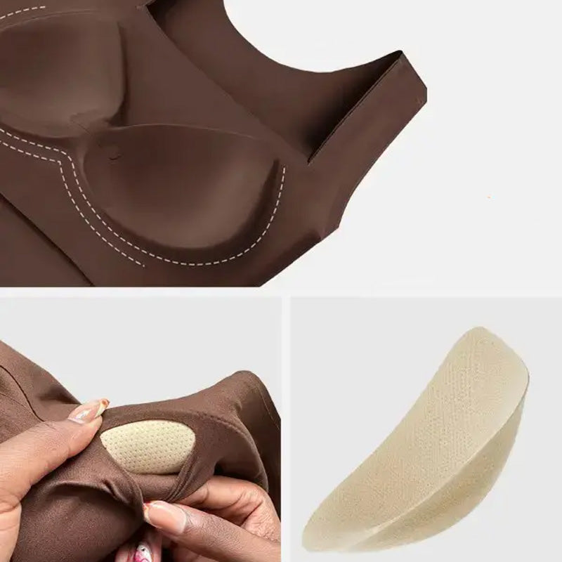 🏆Dernier jour de l'offre spéciale : 10,98 € !!💐 Débardeur thermique à col rond avec soutien-gorge intégré pour femmes