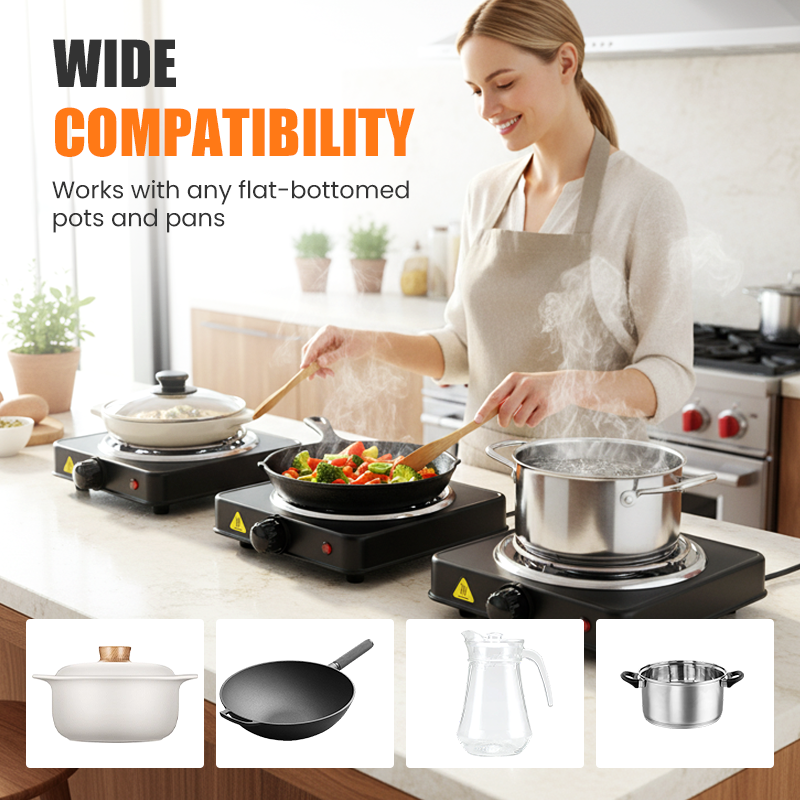 🎁2026 Nouveauté : 50 % DE RÉDUCTION💥Plaque de cuisson électrique multifonctionnelle pour un usage domestique