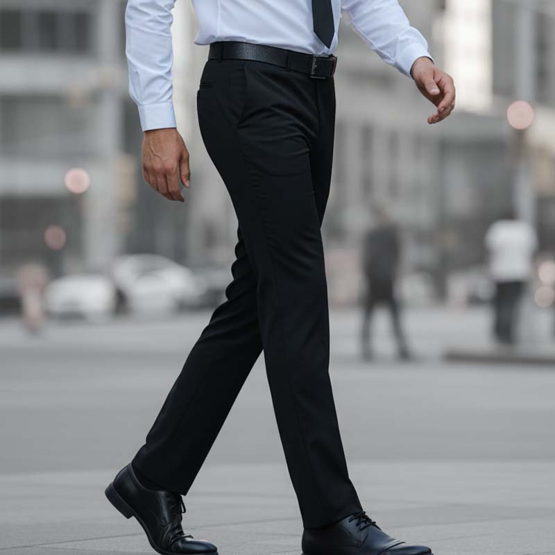 Pantalon de costume classique léger et extensible pour homme