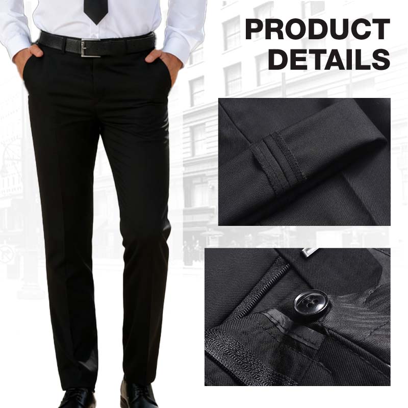 Pantalon de costume classique léger et extensible pour homme