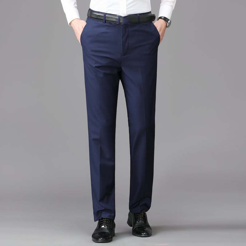 Pantalon de costume classique léger et extensible pour homme