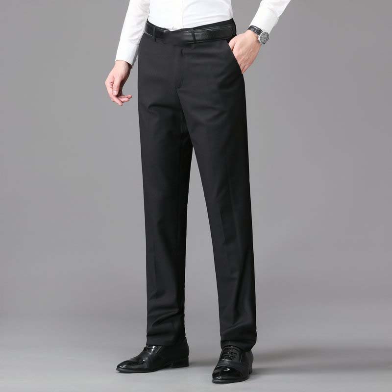 Pantalon de costume classique léger et extensible pour homme