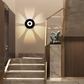 Applique murale LED moderne avec effet lumineux géométrique