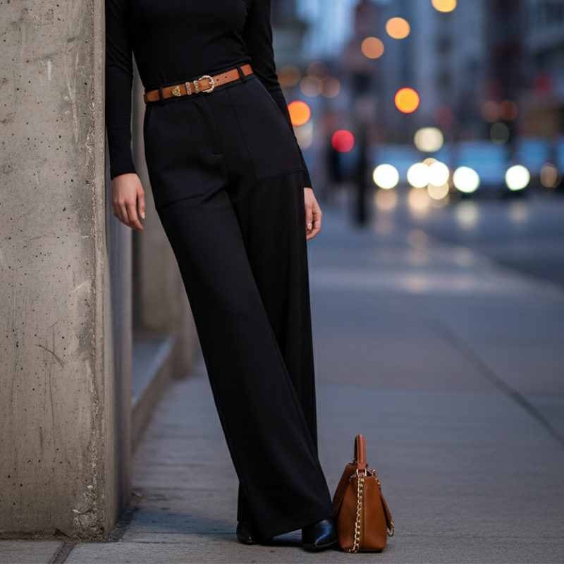 ✨Pantalon large taille haute pour femmes