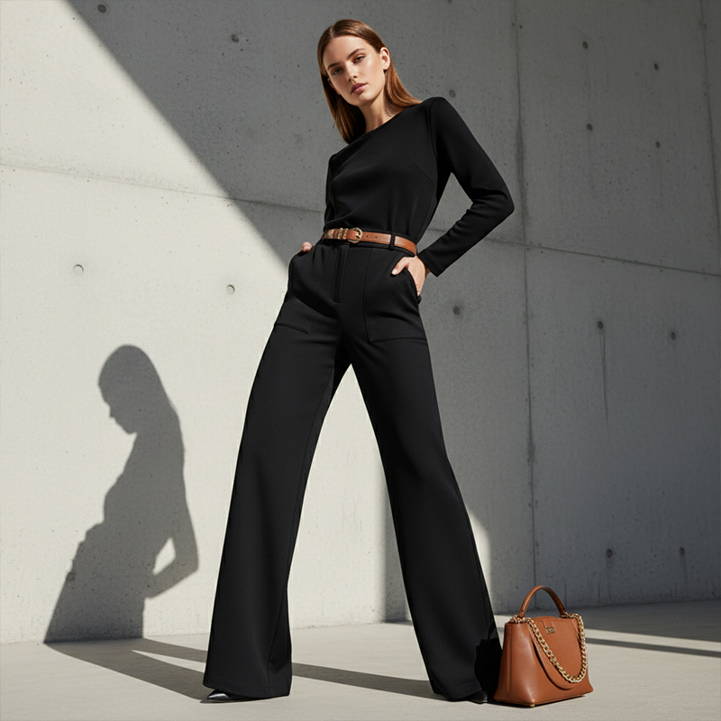 ✨Pantalon large taille haute pour femmes