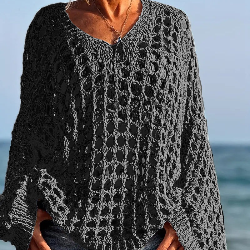 💐60% DE RÉDUCTION ! Haut Crochet Décontracté – Chic au Quotidien, Facile à Porter 🌼👗【Offre Limitée】