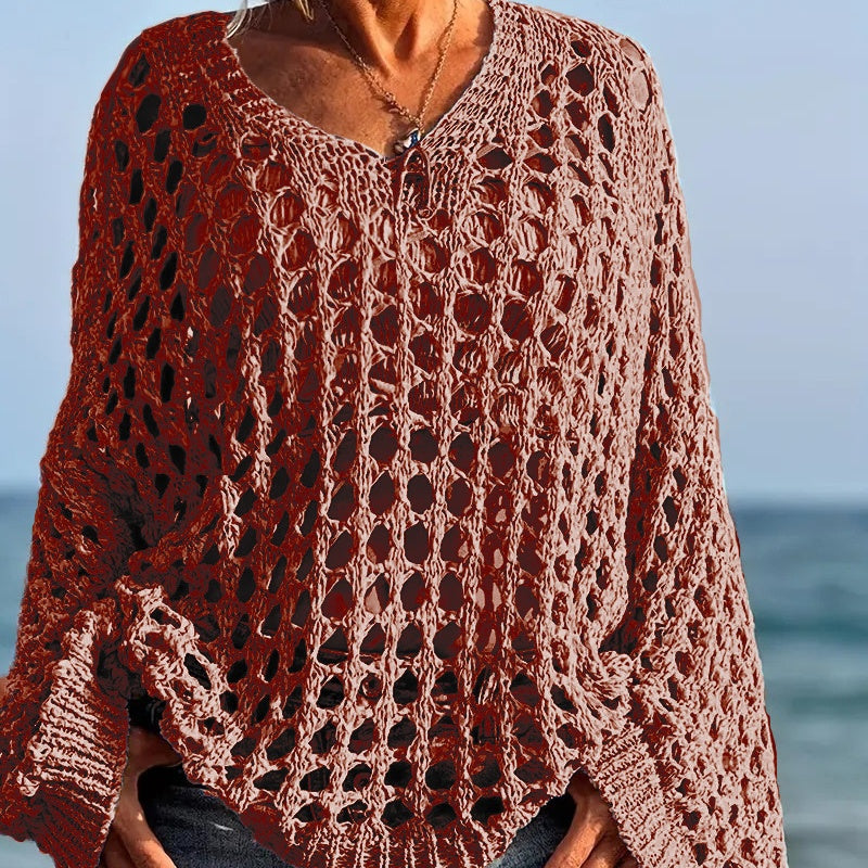 💐60% DE RÉDUCTION ! Haut Crochet Décontracté – Chic au Quotidien, Facile à Porter 🌼👗【Offre Limitée】