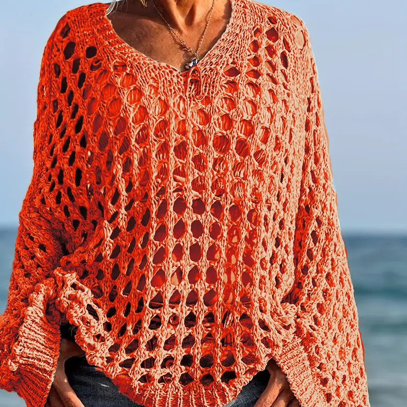 💐60% DE RÉDUCTION ! Haut Crochet Décontracté – Chic au Quotidien, Facile à Porter 🌼👗【Offre Limitée】