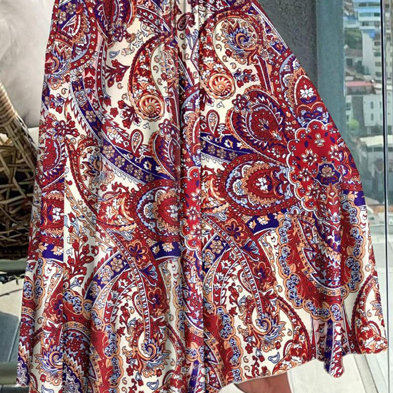🌸Jupe-culotte décontractée à imprimé tendance pour femme, taille haute🔥