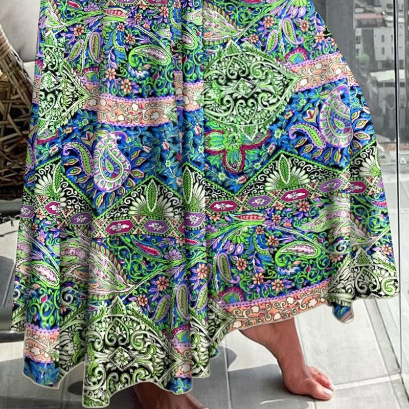 🌸Jupe-culotte décontractée à imprimé tendance pour femme, taille haute🔥