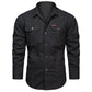 Chemise de travail en coton à manches longues pour homme