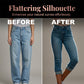 Women's Casual High Waist Stretch Capri Jeans