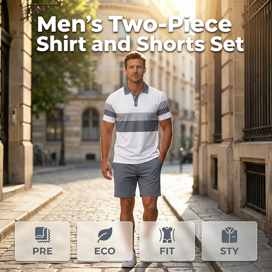 💥Set 2 Pièces Chemise & Short Homme Imprimé Numérique – Tissu Premium Respirant, Coupe Athlétique, Infroissable👕