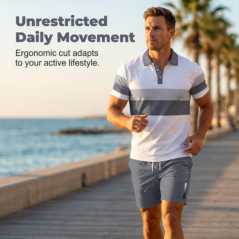 💥Set 2 Pièces Chemise & Short Homme Imprimé Numérique – Tissu Premium Respirant, Coupe Athlétique, Infroissable👕
