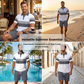 💥Set 2 Pièces Chemise & Short Homme Imprimé Numérique – Tissu Premium Respirant, Coupe Athlétique, Infroissable👕
