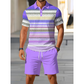 💥Set 2 Pièces Chemise & Short Homme Imprimé Numérique – Tissu Premium Respirant, Coupe Athlétique, Infroissable👕