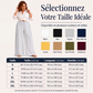 Pantalon large femme en coton et lin