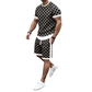 Ensemble 2 pièces pour homme : haut décontracté et short