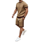 Ensemble 2 pièces pour homme : haut décontracté et short