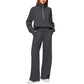 ⏳Réductions exceptionnelles⏳!😎Ensemble Pull-over Zippé à Col Montant et Pantalon à Jambes Larges pour Femme