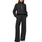 ⏳Réductions exceptionnelles⏳!😎Ensemble Pull-over Zippé à Col Montant et Pantalon à Jambes Larges pour Femme