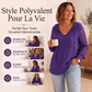 👜 -50 % sur toute la mode femme ! ✨Pull à capuche chic pour femmes avec manches en dentelle