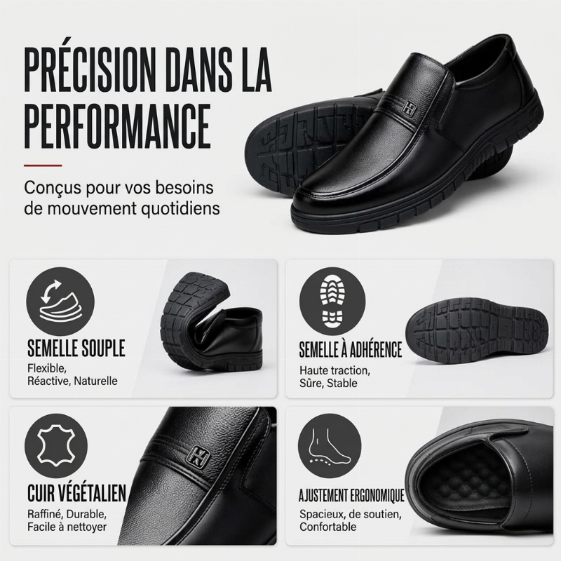 ⏳Liquidation totale⏳Chaussures habillées décontractées pour hommes, légères et à enfiler
