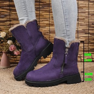 Bottes d'hiver en laine polaire pour femmes