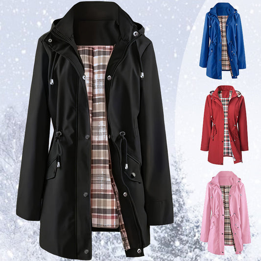⏳Promotion Éclair🧥Veste décontractée unie, imperméable et coupe-vent