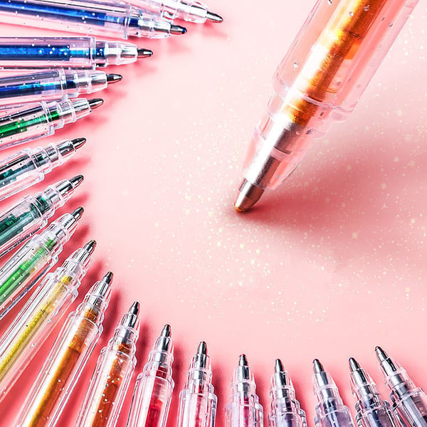 🔥Vente de Noël - 49% de réduction🎨 Ensemble de stylos à gel scintillants🎄Couleurs lumineuses, créativité illimitée