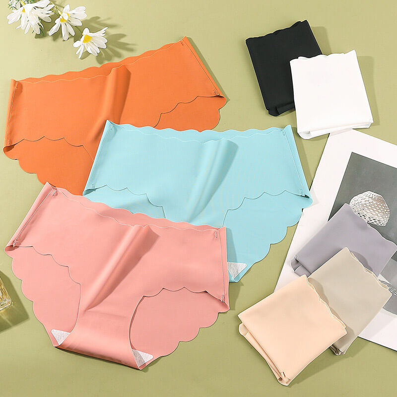 Culotte une pièce sans couture en soie glacée pour femmes