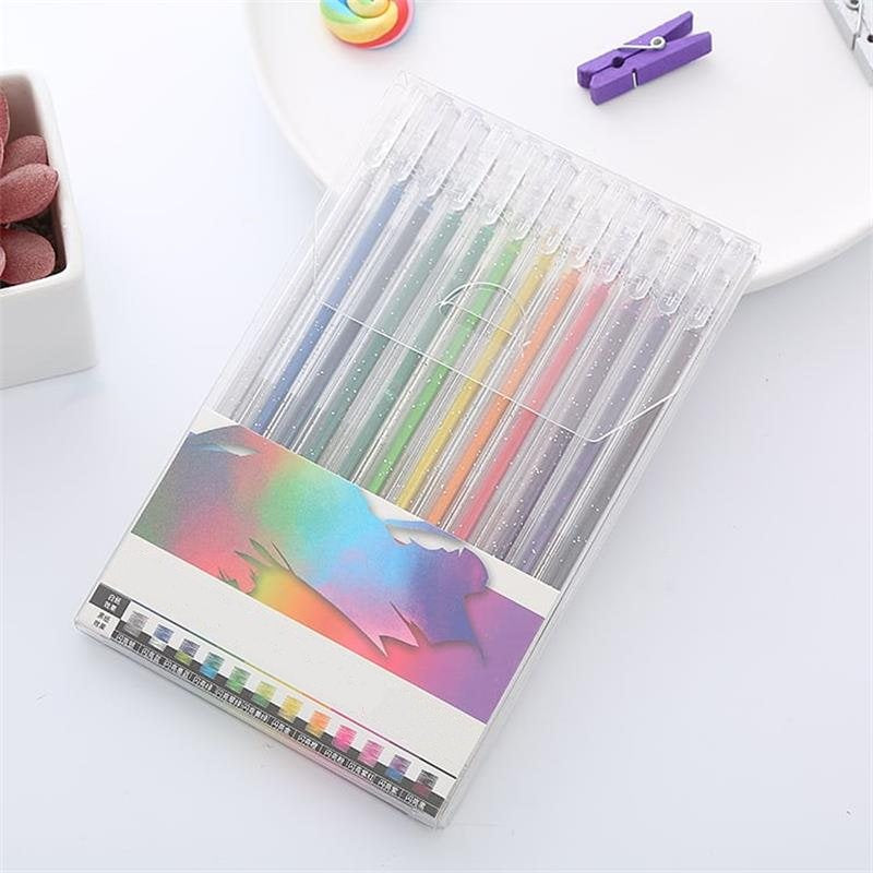 🔥Vente de Noël - 49% de réduction🎨 Ensemble de stylos à gel scintillants🎄Couleurs lumineuses, créativité illimitée
