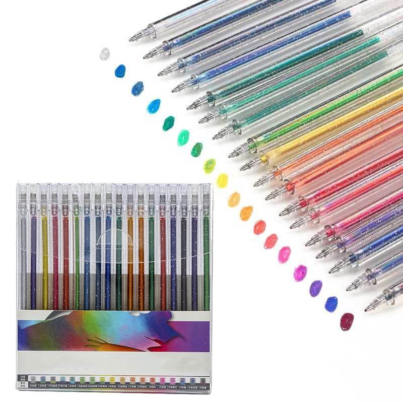 🔥Vente de Noël - 49% de réduction🎨 Ensemble de stylos à gel scintillants🎄Couleurs lumineuses, créativité illimitée