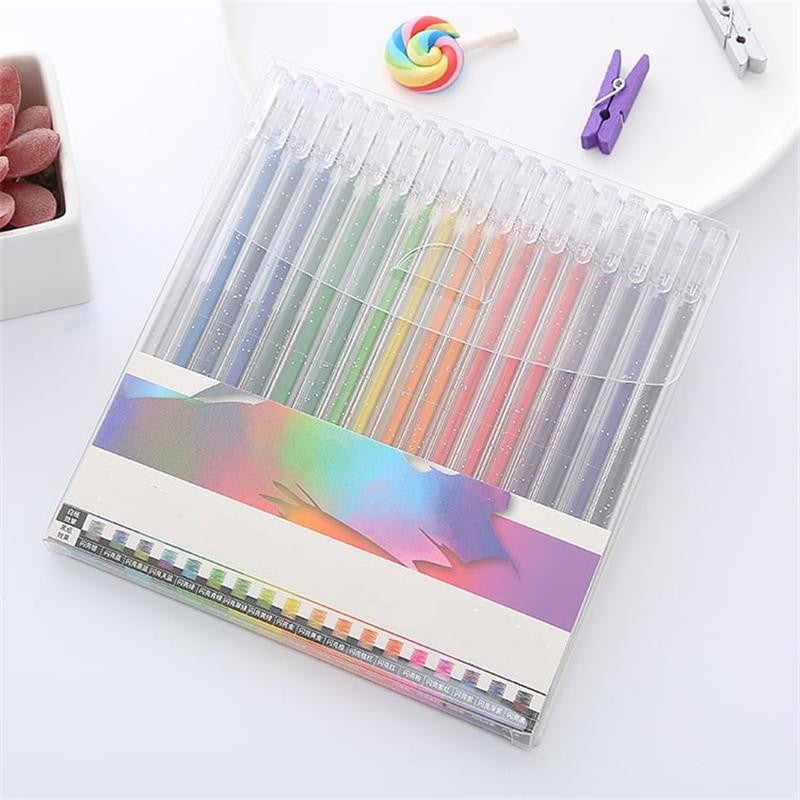 🔥Vente de Noël - 49% de réduction🎨 Ensemble de stylos à gel scintillants🎄Couleurs lumineuses, créativité illimitée