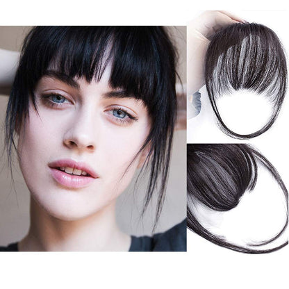 💖 Franges à clipser 100% extensions de cheveux authentiques franges aériennes