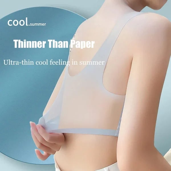 🌸Soutien-gorge moulant ultra fin respirant et confortable en soie glacée🌸
