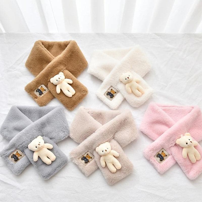 🔥Dernier jour Prix réduit - Bavoir en peluche ours mignon pour adulte et enfant
