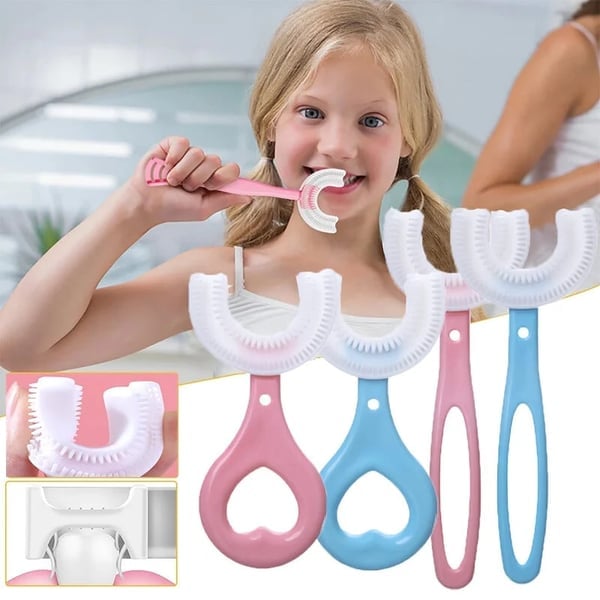 🎁2023-Vente de Noël Achetez 1 Obtenez 1 Gratuit🎁（🔥 Promotion 47% de réduction）Sur la brosse à dents pour enfants en forme de U