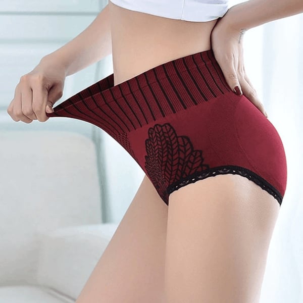 💖ACHETEZ 1 ET OBTENEZ 7💖  Sous-vêtements sexy en dentelle à taille haute avec contrôle du ventre pour femmes