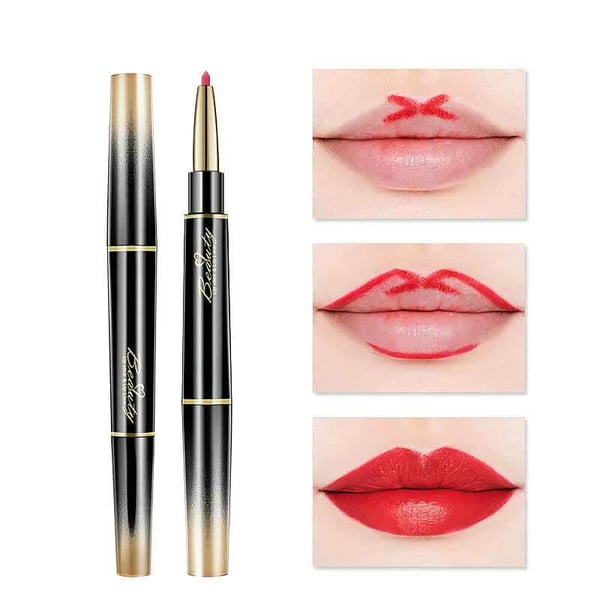 Dernier jour 49% DE RÉDUCTION-Double-ended Rouge à lèvres automatique Crayon à lèvres mat Imperméable à l'eau Non-fading Non-stick Rouge à lèvres
