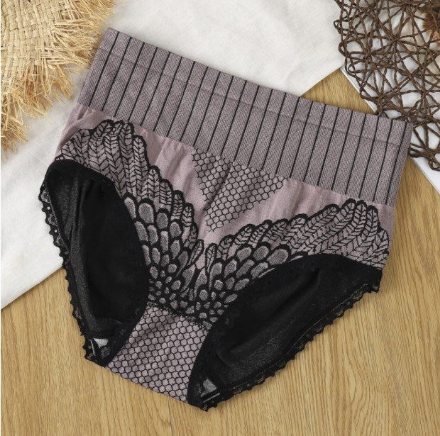 💖ACHETEZ 1 ET OBTENEZ 7💖  Sous-vêtements sexy en dentelle à taille haute avec contrôle du ventre pour femmes