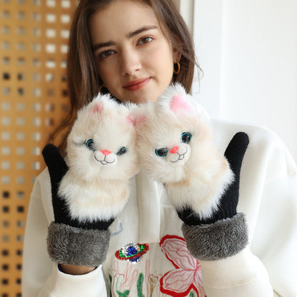 🧤Gants tricotés à la main avec des animaux mignons