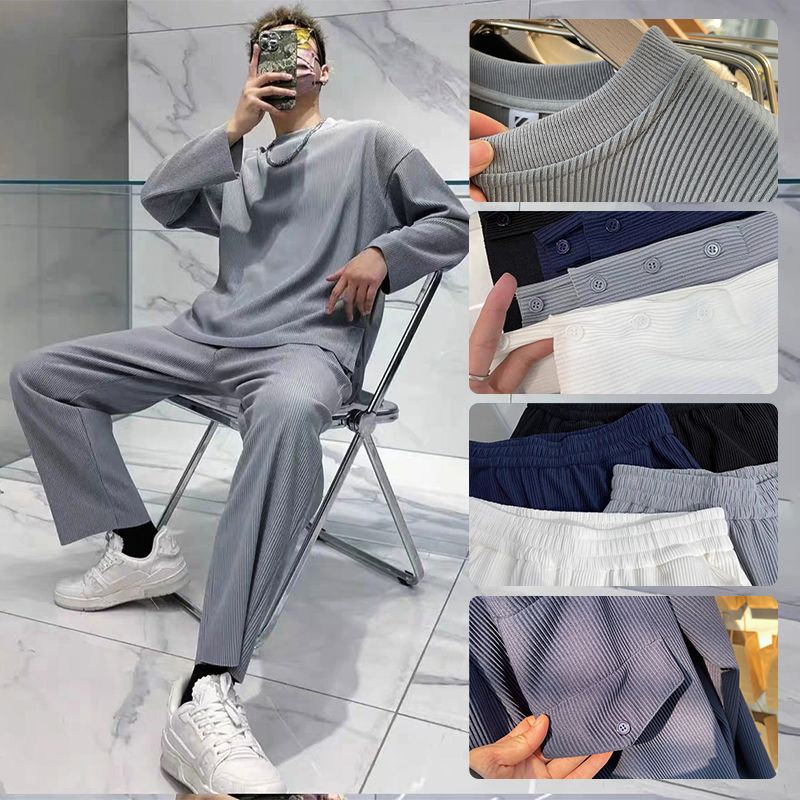 Ensemble 2 pièces à manches longues à la mode pour hommes 🎁Livraison gratuite