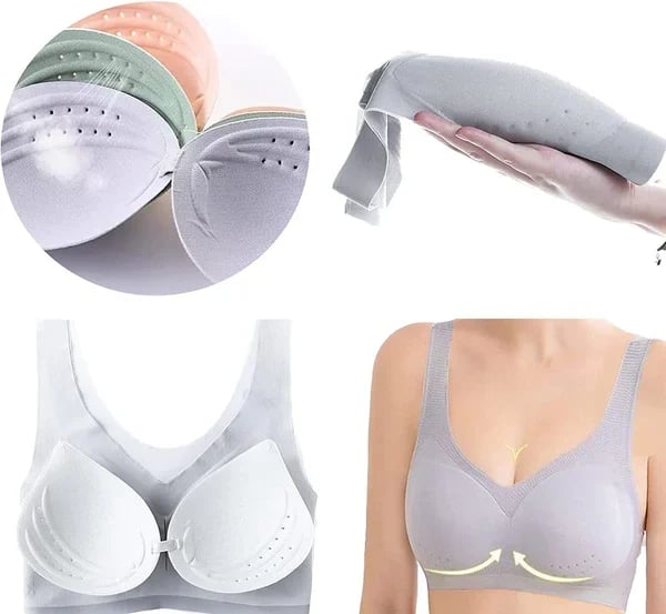 🌸Soutien-gorge moulant ultra fin respirant et confortable en soie glacée🌸