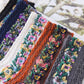 (5 paires) Chaussettes florales brodées vintage