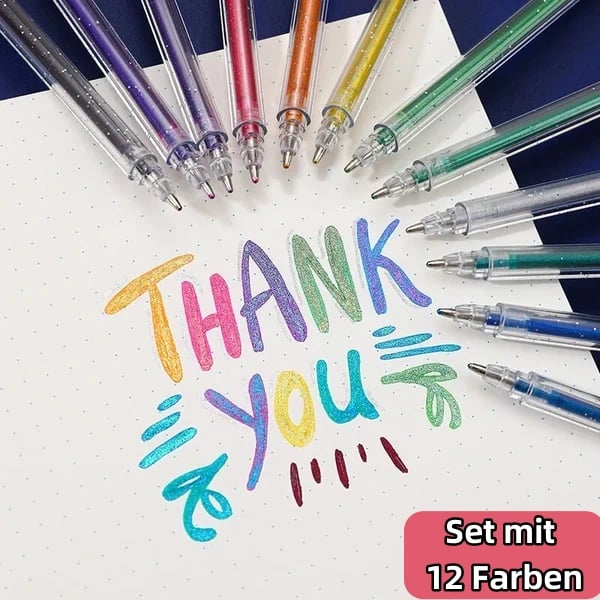 🔥Vente de Noël - 49% de réduction🎨 Ensemble de stylos à gel scintillants🎄Couleurs lumineuses, créativité illimitée