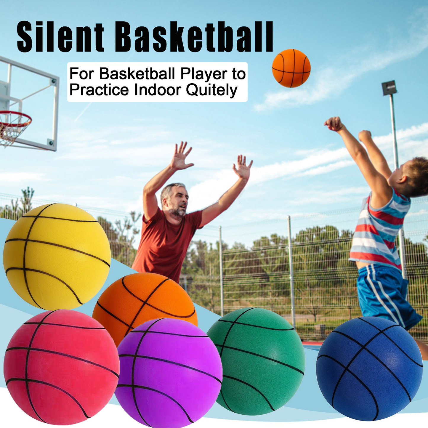 🔥Vente à chaud🏀Basketball silencieux rebondissant