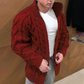 Cardigan en tricot décontracté à col montant pour hommes