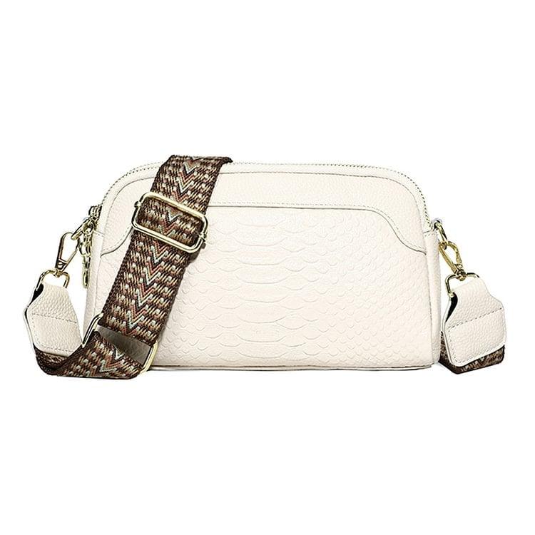 🔥 Vente chaude 🔥 Sac à bandoulière en cuir de première couche à motif d'alligator pour femme pour le travail