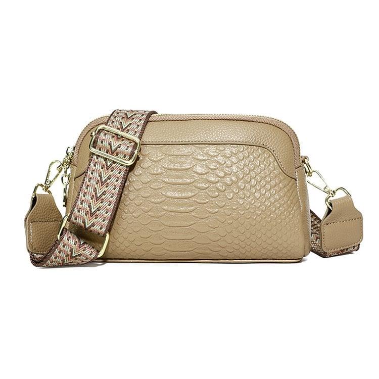 🔥 Vente chaude 🔥 Sac à bandoulière en cuir de première couche à motif d'alligator pour femme pour le travail